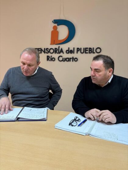 El Defensor del Pueblo, Daniel Frangie, recibió al intendente Guillermo De Rivas